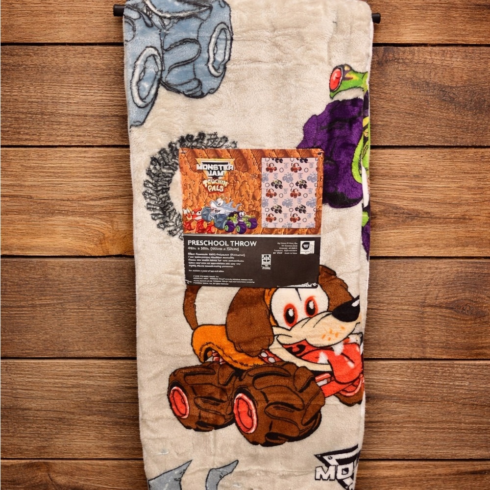 Monster Jam Preschool Throw Blanket
